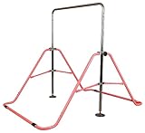 Signature Fitness Gymnastics Bar for Kids Height Adjustable Horizontal Kip Bar Folding Gymnastics Junior Training Bar