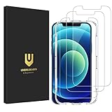 UNBREAKcable 3-Pack Screen Protector for iPhone 12 / iPhone 12 Pro, Double Shatterproof Tempered Glass [Easy Installation] [9H Hardness] [99.99% HD Clear] [Case Friendly] for iPhone 6.1 inch