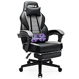 LEMBERI Gaming Chairs with Footrest,Ergonomic Video Game Chairs for Adults,Big and Tall Gaming Chair 400lb Weight Capacity, Racing Style Gaming Computer Gamer Chair with Headrest and Lumbar Support