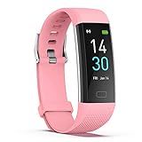 ENGERWALL Fitness Tracker with Step Counter /Calories /Stopwatch, Activity Tracker with Heart Rate Monitor, IP68, Health Tracker with Sleep Tracker, Smartwatch, Pedometer Watch for Women Men Kids