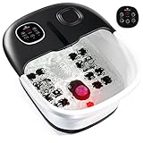 Medical king Foot Spa with Heat and Massage and Jets Includes A Remote Control A Pumice Stone Collapsible Massager with Bubbles and Vibration