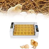 Eggs Incubator, 24 Eggs Automatic Temperature Control Low Noise Hatcher Made with Waterproof and Anti Electric Leakage design Suitable for Chicken Duck Pheasant Goose Eggs