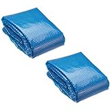 Bestway 14' Round Floating Above Ground Swimming Pool Solar Heat Cover (2 Pack)