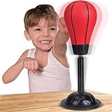 Liberty Imports Kids Desktop Punching Bag with Stand - Speed Boxing Training PU Foam Ball Stress Relief Exercise Toy