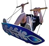 Boardstar Surf Swing (Wave) - Outdoor Stand Up Swing with Adjustable Handles and Surf Skate Inspired Design