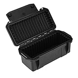Outdoor Waterproof Shockproof Airtight Survival Box Storage Container Case Carry Box Black Dry Storage Box for Fishing Cam Hiking Outdoor Activities (C) Plano Foot Locker ammo crate rugged box