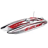 Pro Boat RC Blackjack 42' 8S Brushless Catamaran RTRBattery and Charger Not Included White/Red PRB08043T2