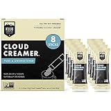 Kuju Coffee Cloud Creamer Singles - Sugar Free Coconut Coffee Creamer Powder - Non Dairy, Vegan, Individual Creamers for Travel, Backpacking (8 Pack)