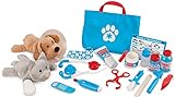 Melissa & Doug Examine and Treat Pet Vet Play Set (24 pcs) - Kids Veterinary Play Set, Veterinarian Kit For Kids, STEAM Toy, Pretend Play Doctor Set For Kids Ages 3+
