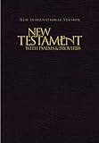 NIV, New Testament with Psalms and Proverbs, Pocket-Sized, Paperback, Black