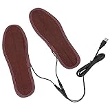 Electric Heated Insoles, Rechargeable Heating Boot Shoes Pad Foot Warmers for Winter Skiing,Walking(43-44(27cm/10.6in)) USB Foot Warmer Heated Shoe Insoles Fishing Lure Blanks Unpainted