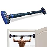 DeeStorm Adjustable Pull-up Bar for Doorway - Perfect for Upper Body Exercises, including Pull-ups, Chin-ups, and Strength Training - No Drilling Installation - Home Gym Workout Equipment