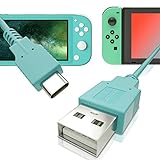 HEATFUN USB C Charger for Nintendo Switch, Fast Charging Cable for Nintendo Switch, MacBook, Pixel C, LG Nexus 5X G5, Nexus 6P/P9 Plus, One Plus 2, Sony XZ and More - Animal Crossing Blue (4.92ft)