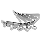 UXELY Kayak Spring Clips 6mm, Push Button Spring Clip, Kayak Paddle Snap Spring Clip, 5 pcs Stainless Steel Kayak Paddle Push Snap Clips Spring Clips Fit for Kayak Paddle Tent Pole(Silver)