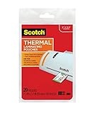 Scotch Thermal Laminating Pouches, 5 Mil Thick for Extra Protection, Professional Quality, 2.3 x 3.7-Inches, 20-Pack (TP5851-20)