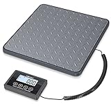 THINKSCALE Shipping Scale, 440 lbs/1 oz Highly Accurate Postal Scale with Hold/Tare/LCD Display, Lightweight Digital Postage Scale for Packages/Luggage/Post Office/Dog, Battery & AC Adapter Included