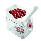Leifheit Cherry Pitter with Stone Catcher Container | Cherry Stone Remover Tool