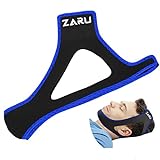Premium Anti Snore Chin Strap by ZARU [New Version] - Advanced Snoring Solution Scientifically Designed to Stop Snoring Naturally and Give You a Good Night's Sleep