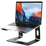 BESIGN LS03 Aluminum Laptop Stand, Ergonomic Detachable Computer Stand, Riser Holder Notebook Stand Compatible with Air, Pro, Dell, HP, Lenovo More 10-15.6' Laptops, Black
