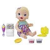 Baby Alive Super Snacks Snackin’ Lily Baby: Blonde Doll That Eats, with Reusable Food, Spoon and 3 Accessories, 3 Years and Up (Amazon Exclusive)