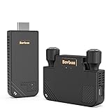 BovBox Wireless HDMI Transmitter and Receiver 1080P@60Hz Supports 5GHz Stable Video/Audio to Monitor, Projector, HDTV, Wireless HDMI Extender 330FT/100M Long Range for Streaming Media Players