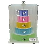 CAKESAFE Reusable Small/Tall Cake Transporter, Clear Plastic Cake Carrier (17' W x 22' H)