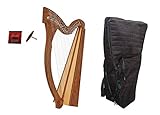 Roosebeck 29-String Minstrel Harp w/Chelby Levers + Gig Bag + Extra Strings