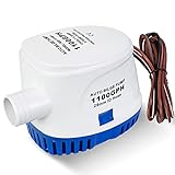 ECO-WORTHY Automatic 12V Bilge Pumps for Boats 1100GPH Auto with Float Switch for RV Caravan