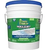 Green Gobbler 93% Pure Calcium Chloride Snow & Ice Melt Pellets | 35 lb Pail | Concrete Safe Ice Melt