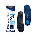 Powerstep ProTech High Arch - Pain Relief Insole - Supination, High Arch Support Orthotic for Women and Men (M 7-7.5 W 9-9.5)