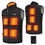 PIFMYSEDOL Heated Vests for Women Lightweight, Womens Heated Vest with Battery Pack, Black, Medium Size