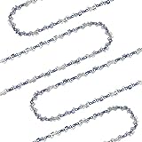 4 Pack 20 Inch Chainsaw Chain, 3/8' Pitch, 050'' Gauge, 72 Drive Links Fits Husqvarna, Stihl and More