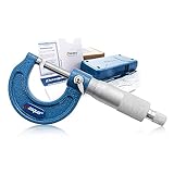 Dasqua® Outside Micrometer | DIN863-0-1 Inch Micrometer Screw | High Precision 0.001“ Accuracy | Stainless Steel Spindle & Carbide Measuring Surfaces
