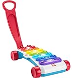 Fisher-Price Giant Light-Up Xylophone, Pretend Musical Instrument Electronic Pull Toy with Educational Songs for Baby and Toddlers SIOC