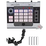 Zoom V3 Vocal Processor & Zoom HRM-7 Handy Recorder Mount (7 Inch), for Streaming, Recording, and Live Performance