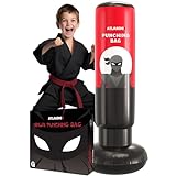 Atlasonix Punching Bag for Kids, Inflatable Kids Punching Bag for Kids 5-10, Punching Bag for Teens, Bop Bag, Gifts for Boys, Karate, Kickboxing, for Kids 4,5,6,7,8,9,10 Years Old