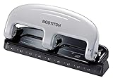 Bostitch Office EZ Squeeze 3-Hole Punch, 20 Sheet Capacity, Reduced Effort, No Jam Technology , Silver , 2' x 4.4' x 11.1'