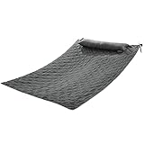 HOMBYS Outdoor Hammock Pad & Pillow Set, Replacement 2 Person Hammock Pad 77'x55' Fits 55 Inch Large Hammock, Without Hammock