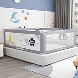 HOLIKE Bed Rails for Toddlers - 60' 70' 80' Extra Long Baby Bed Rail Guard (3 Sides: Perfect for Twin Bed, Include 3 Sides)