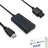 HDMI Cable for Nintendo Gamecube, Nintendo 64 N64, Super Nintendo SNES (3-in-1), GameCube/SNES/N64 to HDMI Adapter with S-Video Signal Output (Better Video Quality), HD Converter with 4:3/16:9 Switch