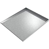 Front-Load Washer Drip Tray - 36' x 32' (Galvanized Steel) | Water Damage Prevention | No Leak | Made In The USA | Welded Water Tight