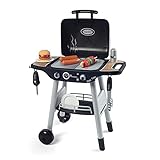 Smoby: Roleplay BBQ Plancha Grill with 16-Piece Accessory Set, Black Playset, 19.69 x 14.57 x 28.43 inches, Turn The Button and See Flames Appear, for Ages 3 and up