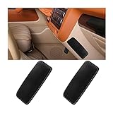 BELOMI Car Center Console Knee Leg Elbow Cushion Pad, 2 Pack Soft Leather Door Armrest Foot Care Thigh Support Comfort Pillow, Auto Interior Accessories for Knee Pain Relief (Black/White Line)