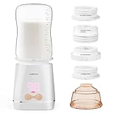 Bottle Warmer, Portable Bottle Warmer for Travel with 4 Adapters, Rechargeable Fast Heating Baby Bottle Warmer with Precise Temperature Selection for Baby Breastmilk, Water, Formula