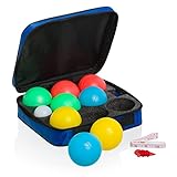 Playaboule Four Color 85mm Child/Travel Size Multi Func Glow in The Dark LED Day Night Lighted Bocce Ball Sets