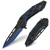 VIFUNCO Folding Pocket Knife for Men, EDC Tactical Knife with Clip, Liner Lock, Stainless Steel Sharp Pocket Knives for Outdoor, Survival Camping Hiking, Gifts for Dad Him Husband