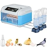 CEED4U incubators for hatching eggs,16 eggs incubator,Automatic Egg Turner with Temperature Control Chicken egg lamp for Hatching Chicken Duck Quail Eggs