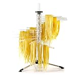 OVENTE Collapsible Pasta Drying Rack with BPA-Free Acrylic Rods, Spaghetti and Noodle Dryer Rack, Easy Storage Compact and Quick Set-Up for Home Use Perfect for Homemade Noodle and Pasta ACPPA900C