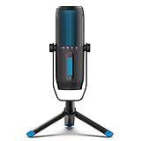 JLab Talk Pro USB Microphone, USB-C Output, Cardioid, Omnidirectional, Stereo, Bidirectional, 192k Sample Rate, 20Hz-20kHz Frequency Response, Volume, Gain Control, Quick Mute, Plug & Play