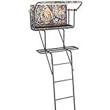 Guide Gear 16.5' 2-Man Ladder Tree Stand for Hunting Elevated Climbing Seat Hunting Gear Equipment Accessories